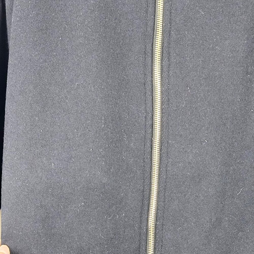 Sandro Brina Mixed Media Wool Blend Coat with Fox Fur Trim - Picture 10 of 10